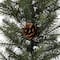 Glitzhome® 9ft. LED Greenery Pinecone Christmas Garland with Timer